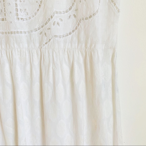 Anthropologie White dress or cover up eyelet lace - Picture 3 of 3